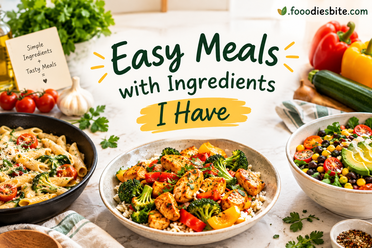 Easy Meals With Ingredients I Have: Simple Recipes for Busy Days