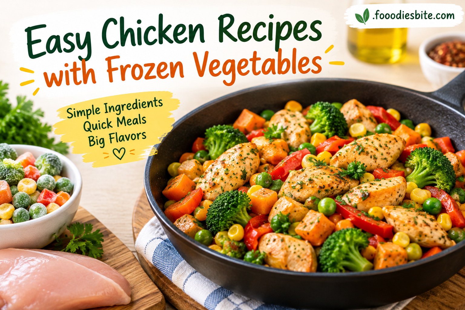 Easy Chicken Recipes With Frozen Vegetables: Simple, Delicious Meals for Busy Days