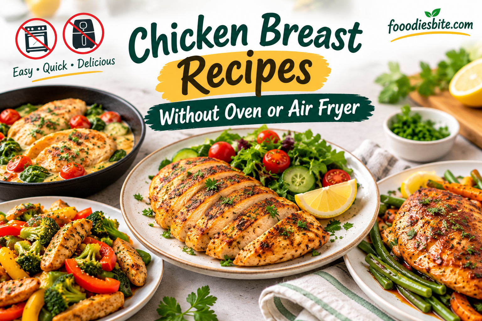 Chicken Breast Recipes Without Oven or Air Fryer: Easy Stovetop Ideas