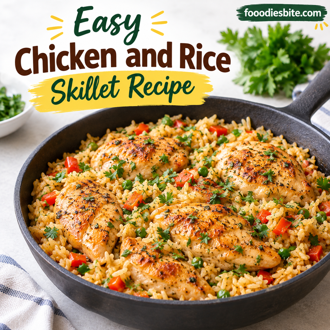 Easy Chicken and Rice Skillet Recipe