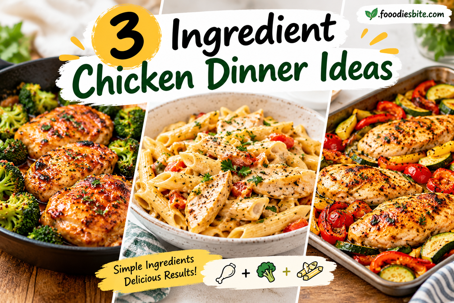 3 Ingredient Chicken Dinner Ideas: Easy, Delicious Meals for Busy Nights